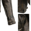 Milwaukee Leather MLL2550 Women's Scooter Distressed Brown Leather Vented Motorcycle Jacket