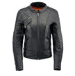 Milwaukee Leather MLL2570 Women's Black 'Phoenix Embroidered' Leather Motorcycle Jacket