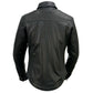 Milwaukee Leather Women's Black Premium Leather Shirt Style Jacket w/ Removable Liner MLL2600