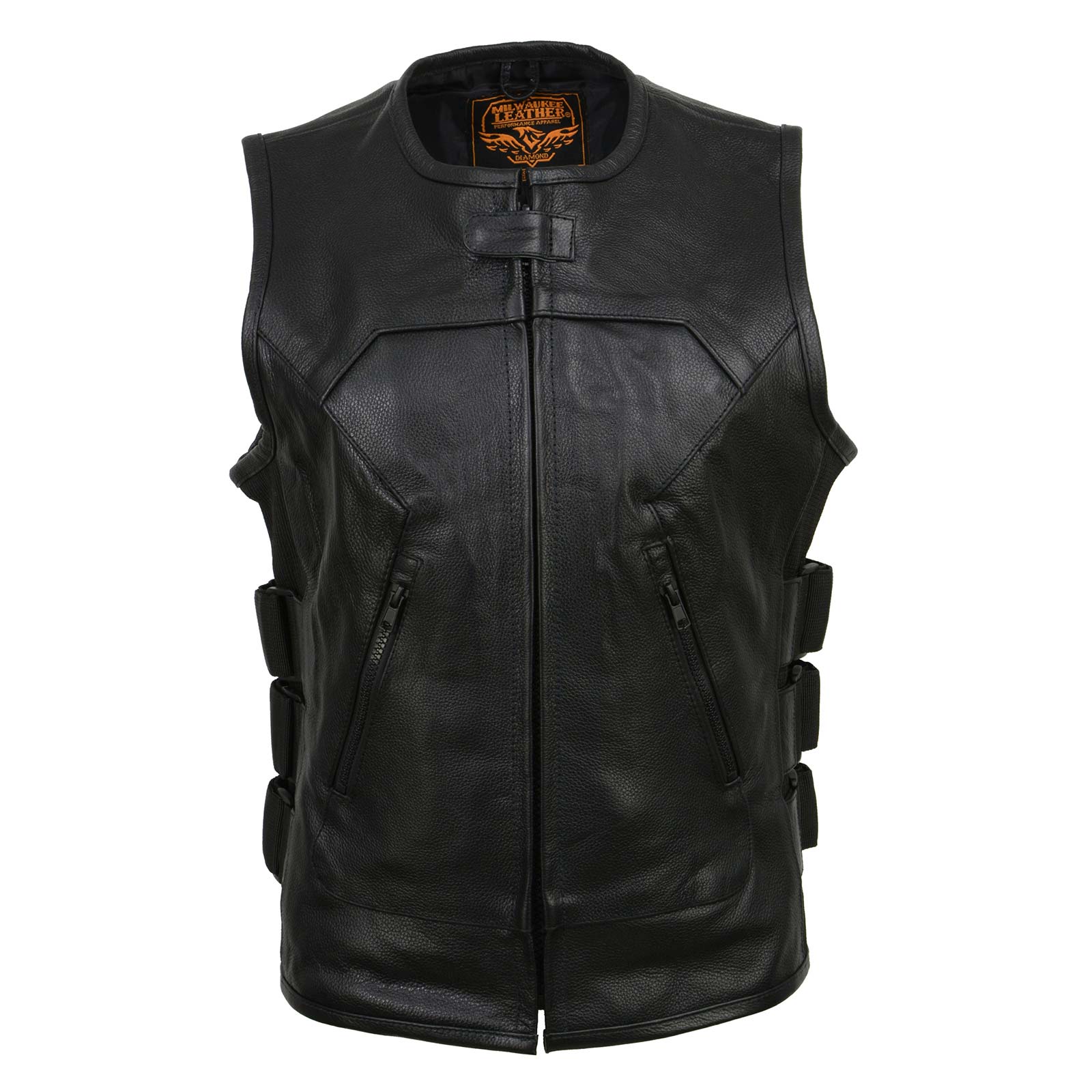 Milwaukee Clothing 2024 Company quality leather biker vest womens med