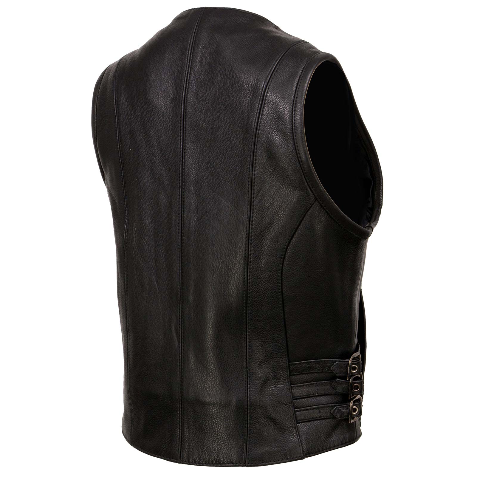 Milwaukee high quality Clothing Company quality leather biker vest womens med