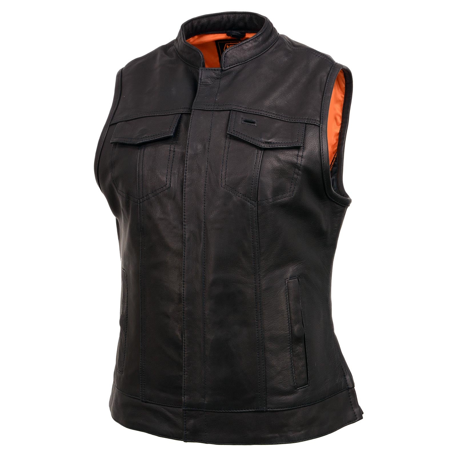 Milwaukee Clothing Company quality leather biker vest womens popular med