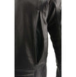 Milwaukee Leather MLM1502 Men's Black 'Cool-Tec' Vented Leather Scooter Jacket