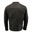 Milwaukee Leather MLM1502 Men's Black 'Cool-Tec' Vented Leather Scooter Jacket