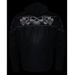 Milwaukee Leather MLM1563 Men's Black Leather Scooter Style Motorcycle Jacket with Reflective Skulls w/ Hoodie