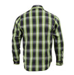 Milwaukee Leather MNG11657 Men's Black and Green with White Long Sleeve Cotton Flannel Shirt