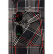 Milwaukee Leather MNG11658 Men's Black and Grey with Red Long Sleeve Cotton Flannel Shirt