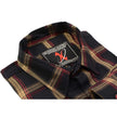 Milwaukee Leather MNG11669 Men's Black and Yellow with Red Long Sleeve Cotton Flannel Shirt