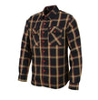 Milwaukee Leather MNG11669 Men's Black and Yellow with Red Long Sleeve Cotton Flannel Shirt