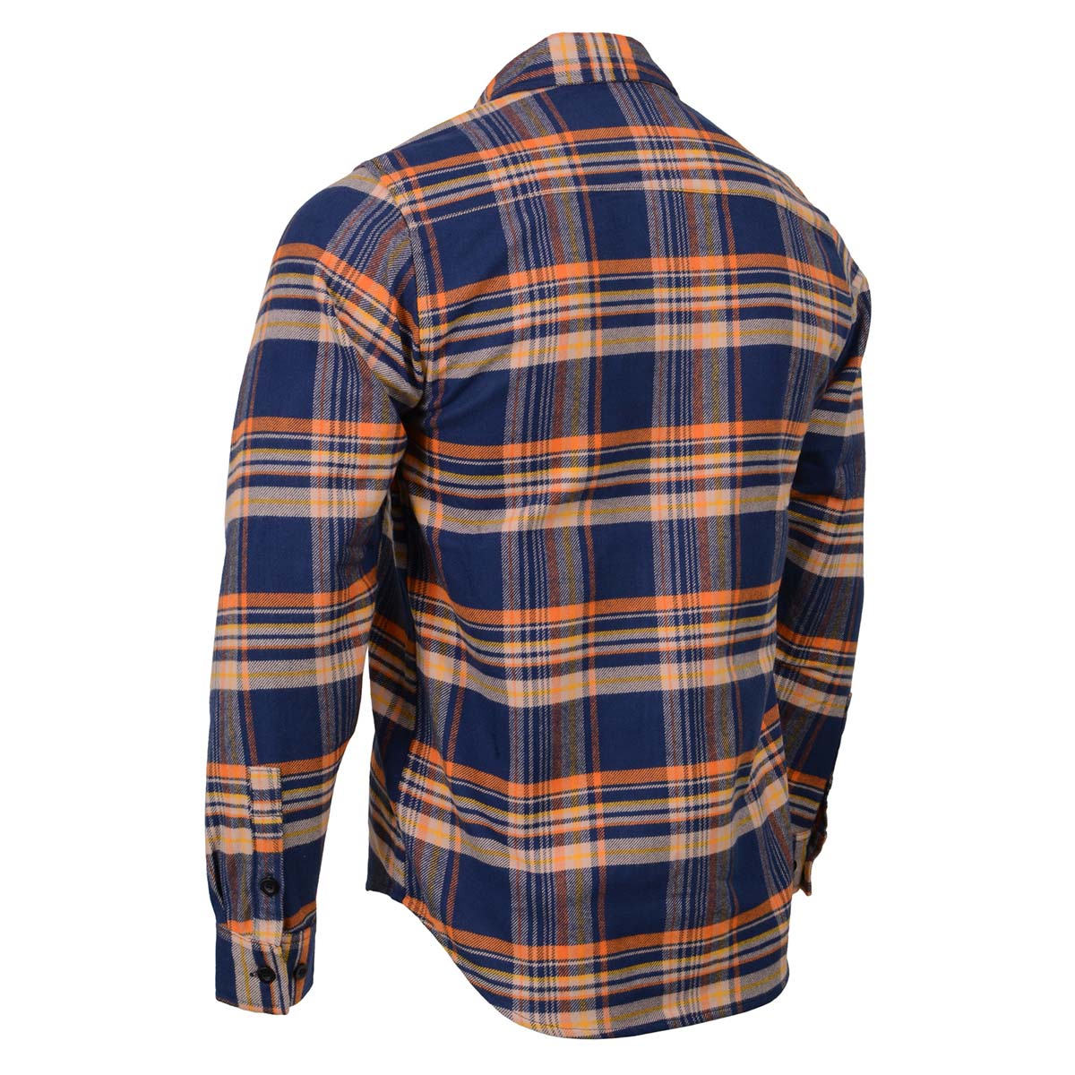 Orange plaid hot sale shirt mens