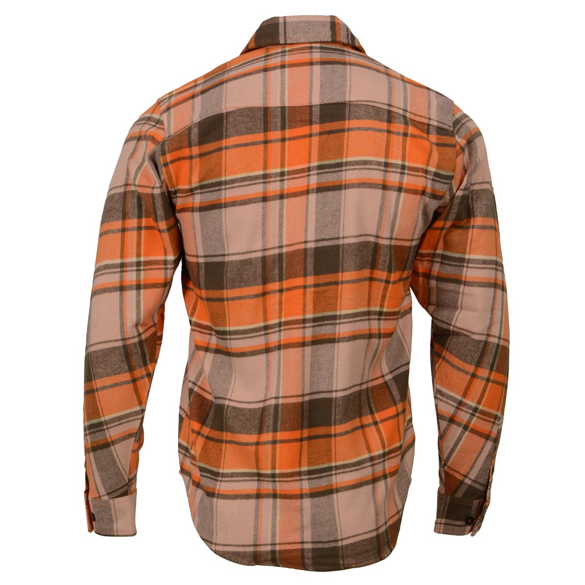 Milwaukee Leather Men's 'Wild One' Brown/Orange Long Sleeve 10.5