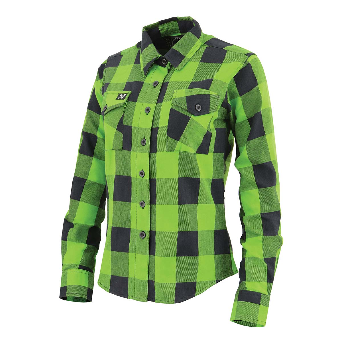 Green flannel shirt womens best sale