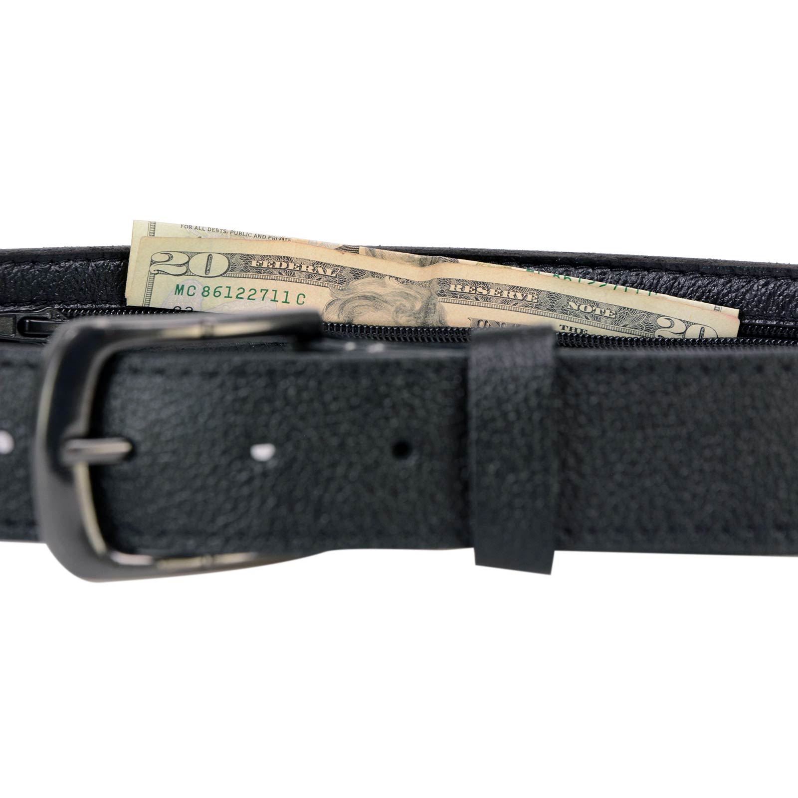 Leather clearance money belt