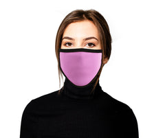 Milwaukee Leather (Multi-Pack) MP7924FM Ladies 'Black and PInk' 100 % Cotton Protective Face Mask with Optional Filter Pocket