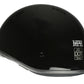 Milwaukee Helmets Bare Bones Glossy Black Half Motorcycle Helmet for Men and Women DOT Approved MPH9711DOT