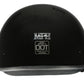 Milwaukee Helmets Bare Bones Glossy Black Half Motorcycle Helmet for Men and Women DOT Approved MPH9711DOT