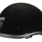 Milwaukee Helmets Bare Bones Glossy Black Half Motorcycle Helmet for Men and Women DOT Approved MPH9711DOT