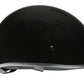 Milwaukee Helmets Bare Bones Glossy Black Half Motorcycle Helmet for Men and Women DOT Approved MPH9711DOT