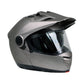 Milwaukee Helmets Silver Ominous Dual Sport Advanced Motorcycle Modular Helmet for Men and Women Biker DOT Approved MPH9822DOT