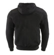 Milwaukee Leather MPM1788 Men's Black CE Approved Armored Riding Hoodie Sweater with Aramid by DuPont Fibers