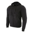 Milwaukee Leather MPM1788 Men's Black CE Approved Armored Riding Hoodie Sweater with Aramid by DuPont Fibers