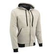 Milwaukee Leather MPM1788 Men's Silver CE Approved Armored Riding Hoodie Sweater with Aramid by DuPont Fibers