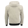 Milwaukee Leather MPM1788 Men's Silver CE Approved Armored Riding Hoodie Sweater with Aramid by DuPont Fibers