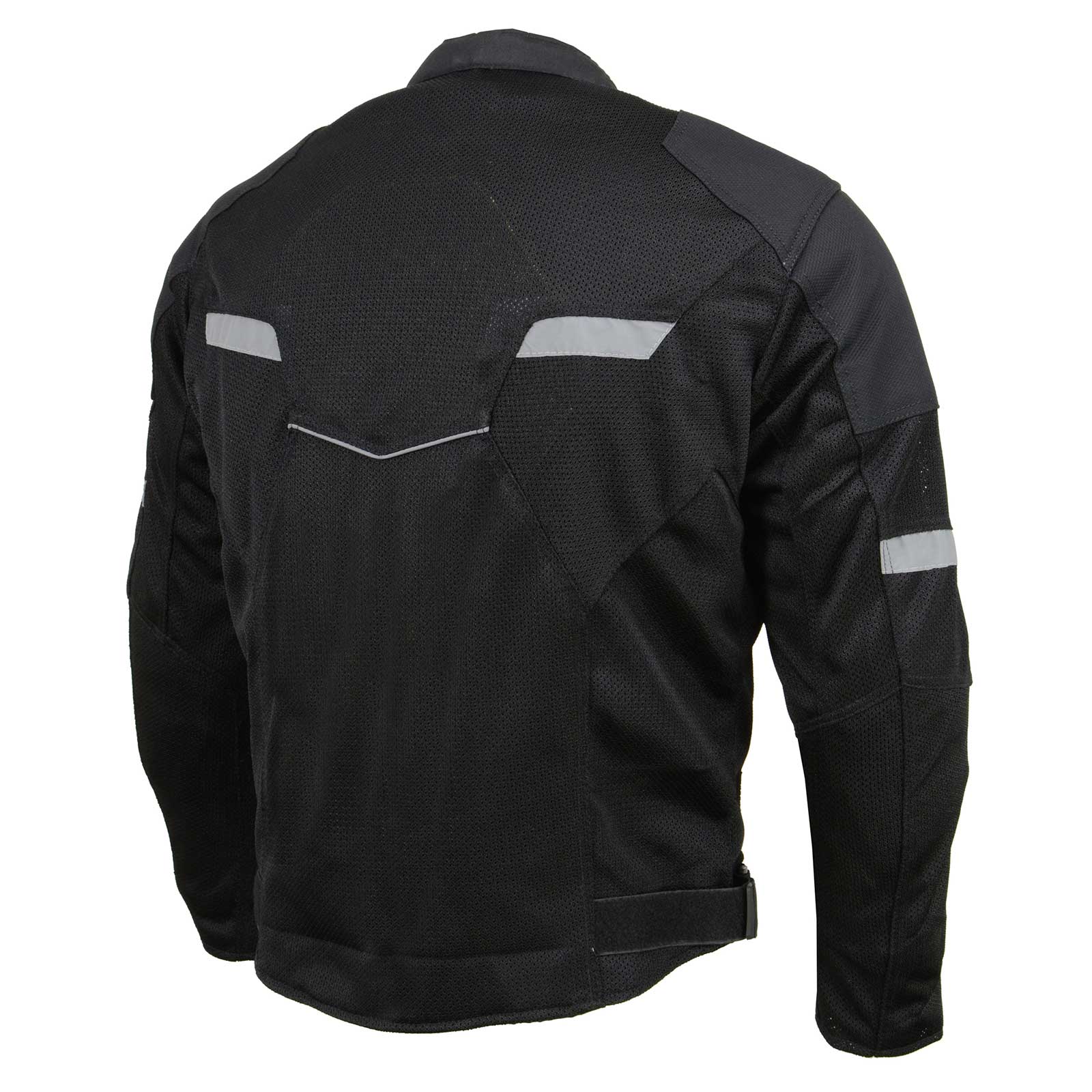 Alpinestars Mens XL Motorcycle jacket black online with taupe reflective stripe. Zip fr