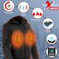 Nexgen Heat NXL2713SET Women 'Heated' Front Zipper Black Hoodie Jacket for Outdoor Activities  w/ Battery Pack