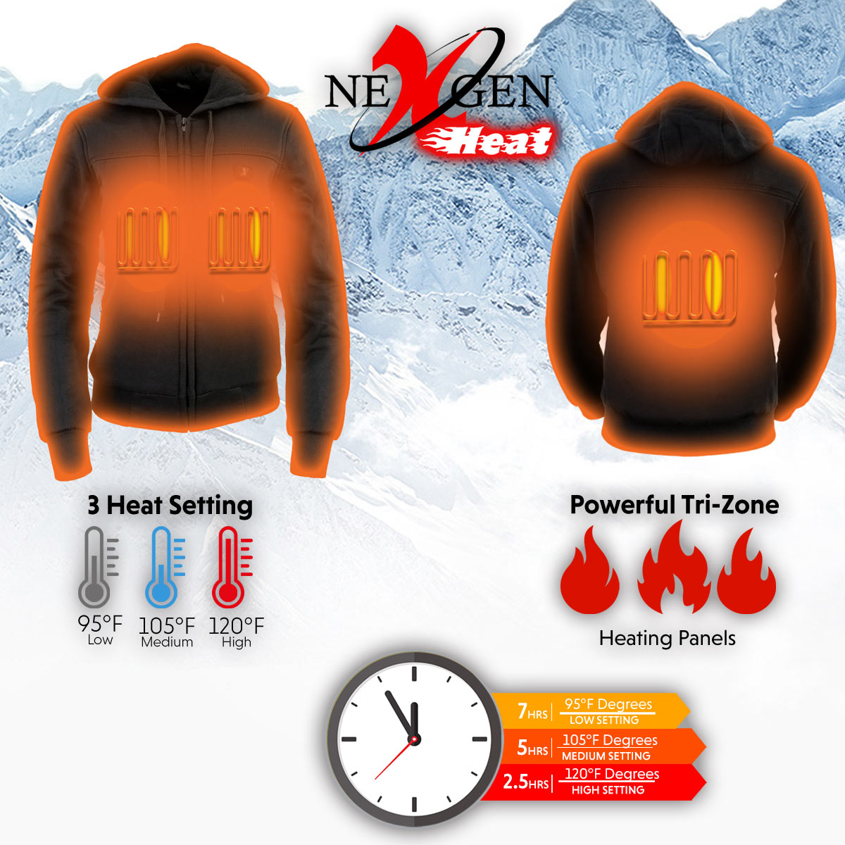 5xl heated online hoodie