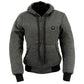 Nexgen Heat MPL2713SET Women Grey 'Heated' Front Zipper Fiery Hoodie Jacket for Outdoor Activities w/ Battery Pack