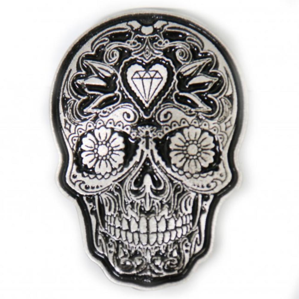 Milwaukee Leather PNA1229 Sugar Skull Pin