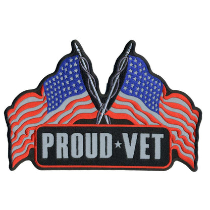 Hot Leathers Proud Vet Reflective 5" Patch PPB1113