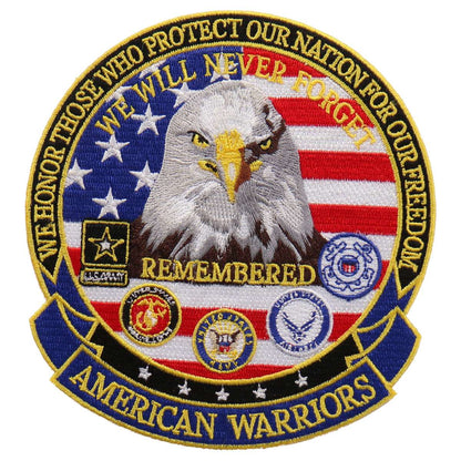 Hot Leathers We Honor American Warriors es 5" x 5" Patch PPE1116