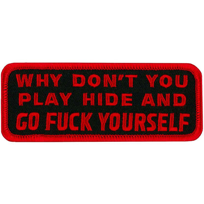 Hot Leathers Patch Hide & Go Fuck Yourself Ppl9152