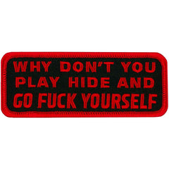 Hot Leathers Patch Hide & Go Fuck Yourself Ppl9152