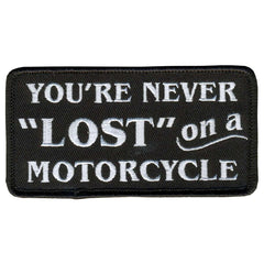 Hot Leathers Youre Never Lost 4" x 2" Patch PPL9360