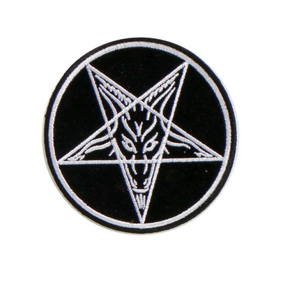 Hot Leathers Pentagram Goat Embroidered 4"X4" Patch PPL9481