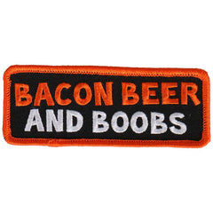 Hot Leathers Patch Bacon Beer And Boobs Ppl9499