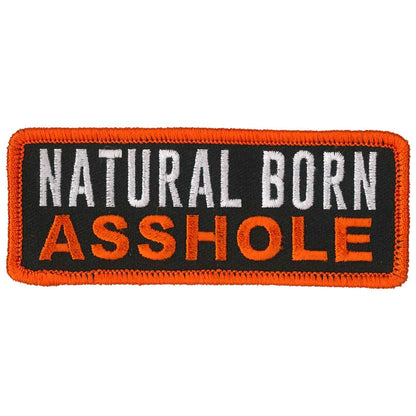 Hot Leathers Natural Born Asshole 4" x 2" Patch PPL9869