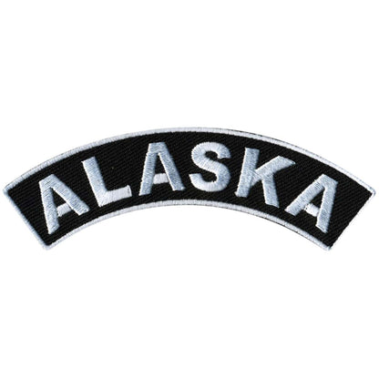 Hot Leathers Alaska 4” X 1” Top Rocker Patch PPM4004