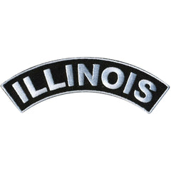 Hot Leathers Illinois 4” X 1” Top Rocker Patch PPM4026