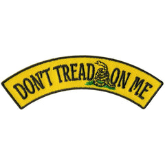 Hot Leathers Don't Tread On Me 4” X 1” Top Rocker Patch PPM4128