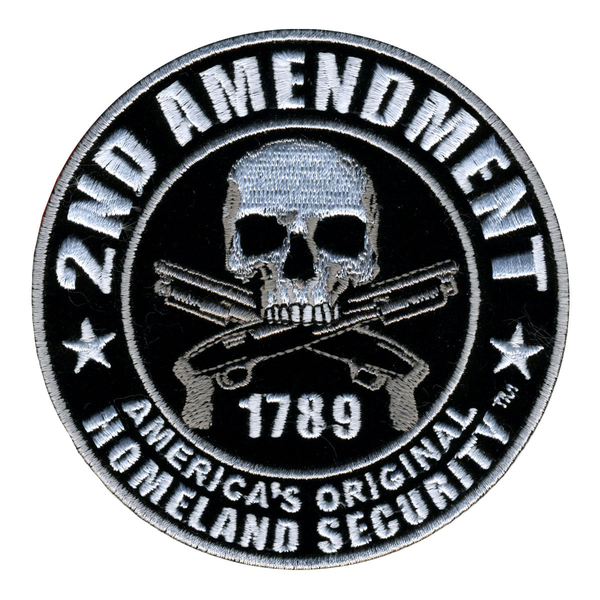 Hot Leathers PPV1008 2nd Amendment America's Original Homeland Security Hook Back 4" x 4" Patch