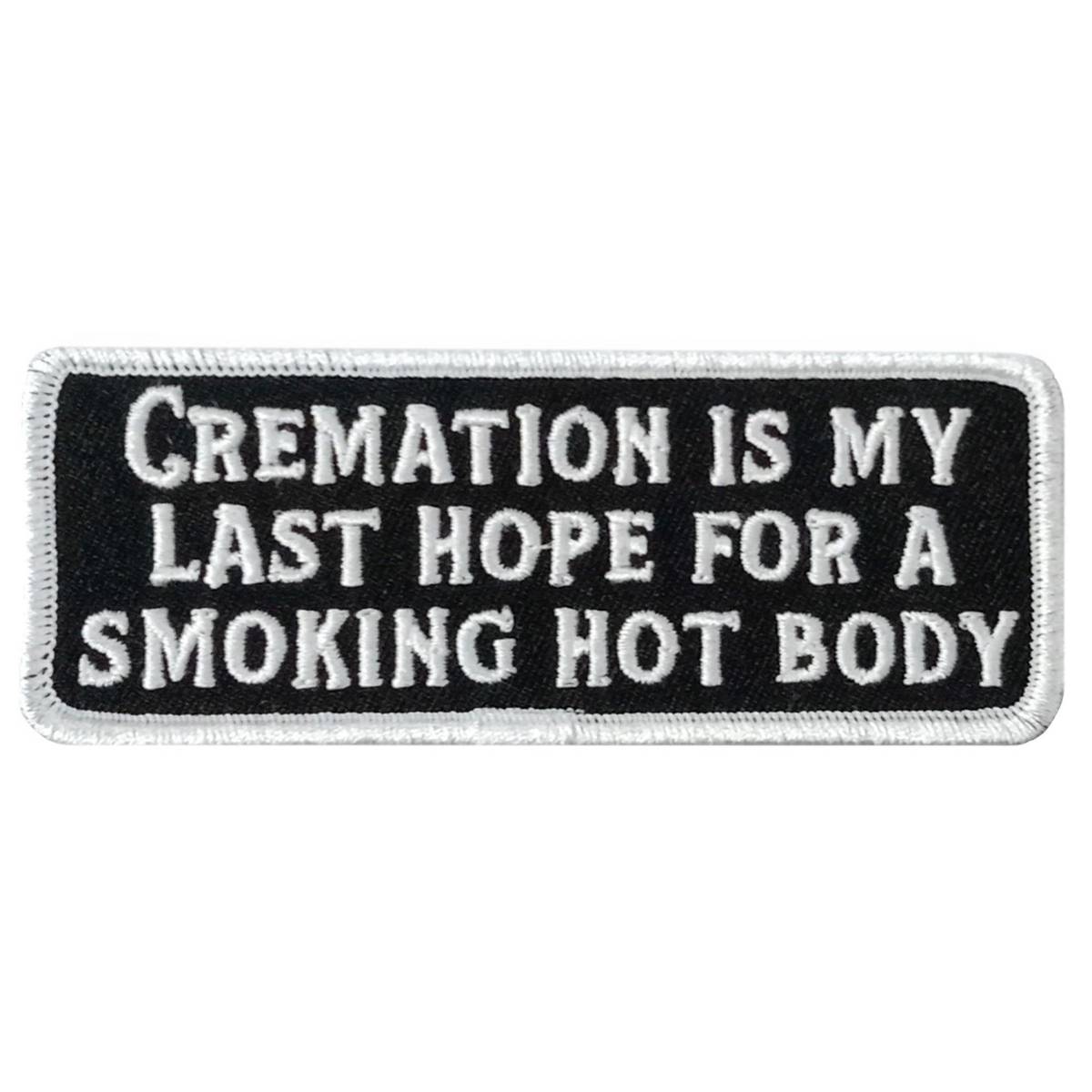 Hot Leathers Cremation 4 X 1.5" Embroidered Patch PPW1270