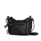 Hot Leathers Black Leather Purse with Two Zipper Pockets PUA1060