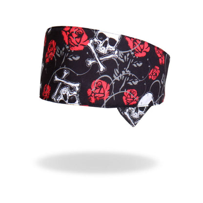 Hot Leathers Sublimation Skull Roses Road Wrap