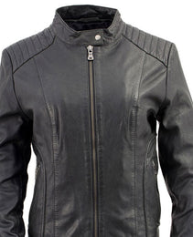 Milwaukee Leather Vintage SFL2814 Women's Black Leather Motorcycle Style Fashion Jacket