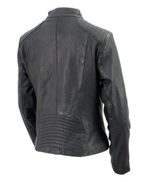 Milwaukee Leather Vintage SFL2814 Women's Black Leather Motorcycle Style Fashion Jacket