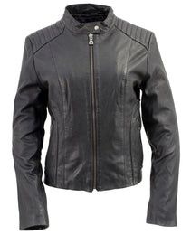 Milwaukee Leather Vintage SFL2814 Women's Black Leather Motorcycle Style Fashion Jacket